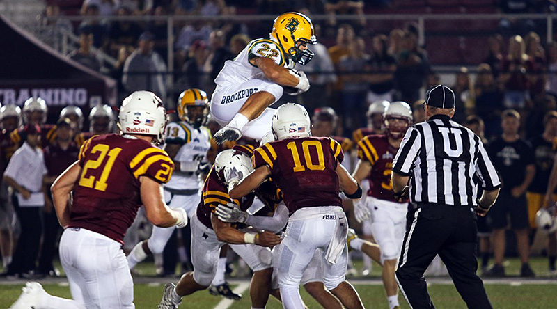 Justin Morris goes airborne